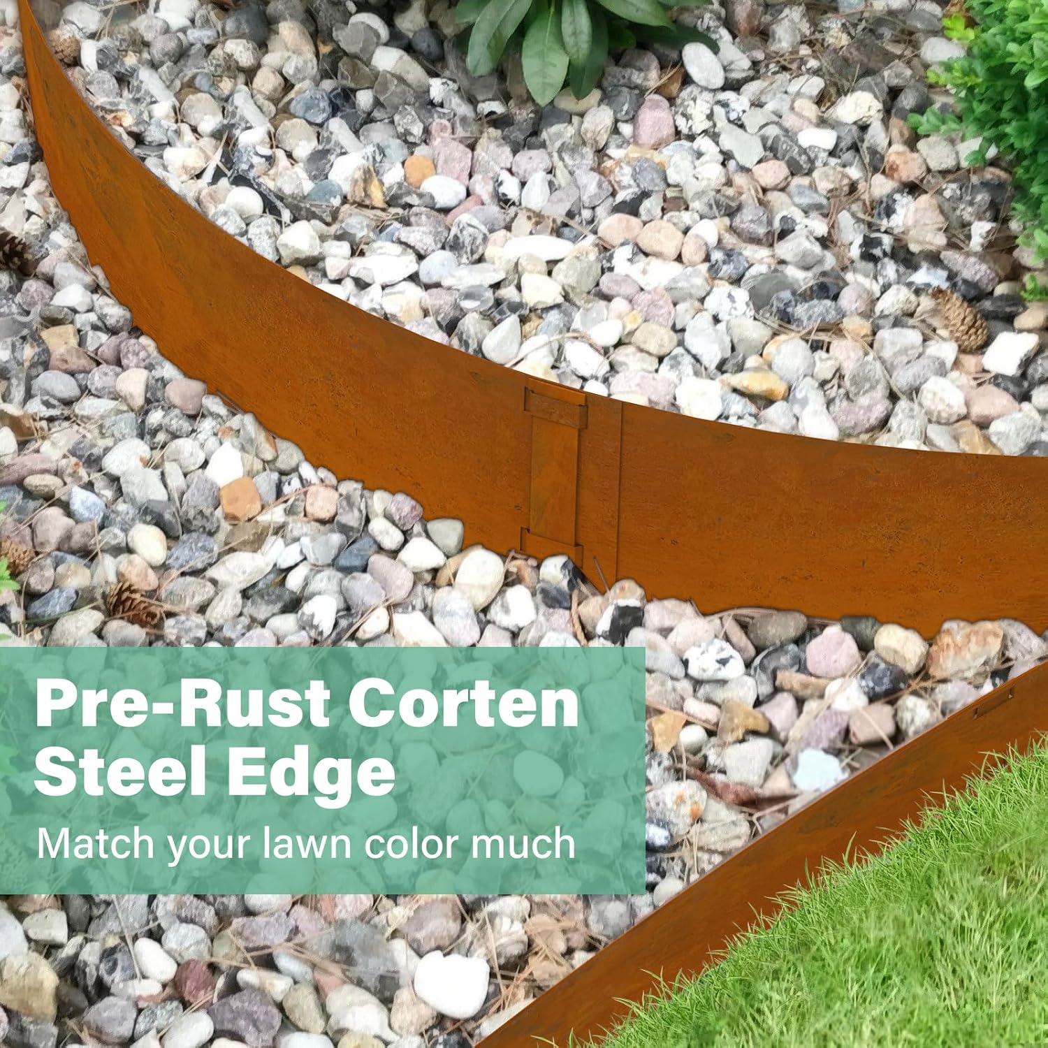 Co rten Steel Landscape Edging 10 Inch Tall 6 Packs